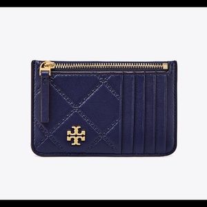 Tory Burch Georgia top zip card case